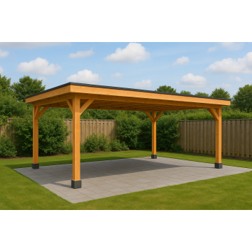 HBM Douglas Overkapping - aan huis of vrijstaand - 600x250 cm - Naturel