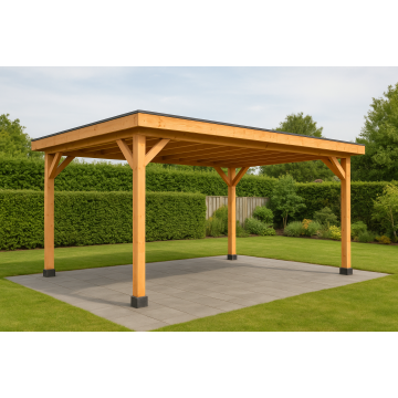 HBM Douglas Overkapping - aan huis of vrijstaand - 400x300 cm - Naturel