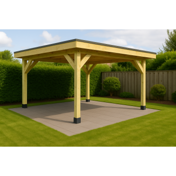HBM Douglas Overkapping - aan huis of vrijstaand - 300x400 cm - Groen