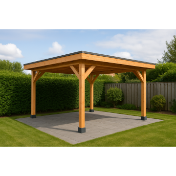 HBM Douglas Overkapping - aan huis of vrijstaand - 300x400 cm - Naturel