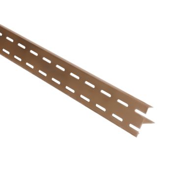 Aluminium onder-ventilatieprofiel teak kleur 2900 mm – ventilatieprofiel voor gevel of vlonder.