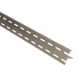 Aluminium onder-ventilatieprofiel vergrijsd eiken kleur 2900 mm – ventilatieprofiel voor gevel of vlonder.