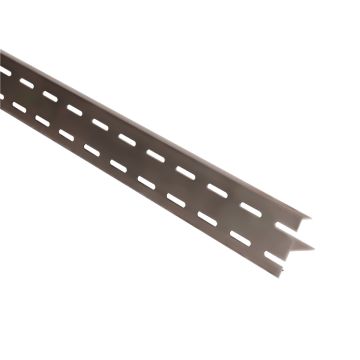 Aluminium onder-ventilatieprofiel walnoot kleur 2900 mm – ventilatieprofiel voor gevel of vlonder.
