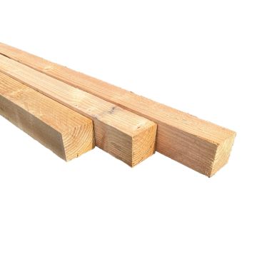 Douglas Lariks 75x75x3000mm paal onbehandeld