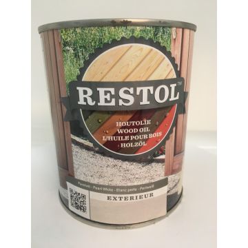 Restol Houtolie Zijdeglans 1L Parelwit