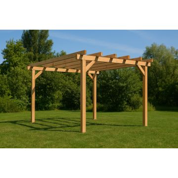 HBM complete pergola - Lariks/Douglas naturel