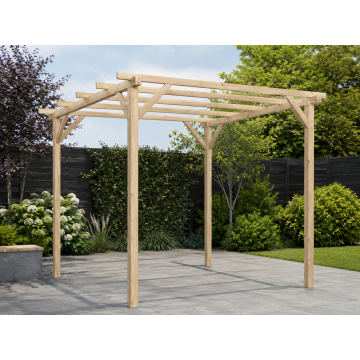 HBM complete pergola - budget blank 300x300cm