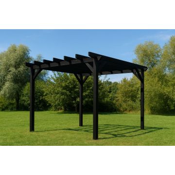 HBM complete pergola - Lariks/Douglas zwart