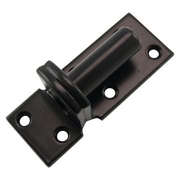 Plaatduim zwart pen 16mm