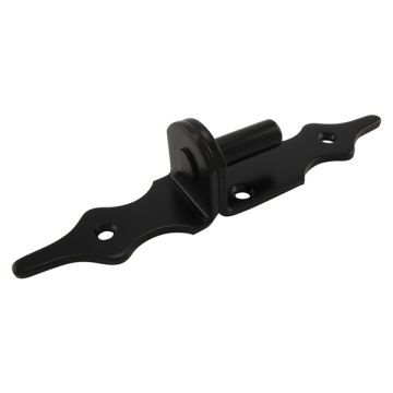 Plaatduim zwart Rustica pen 16mm