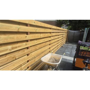 Complete houten schutting 1,8x24m