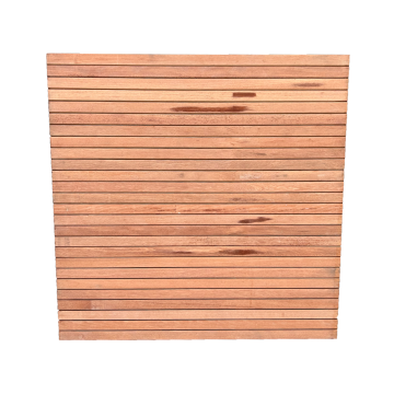 Tuinscherm Hardhout Rhombus Keruing KD premium 1800x1800