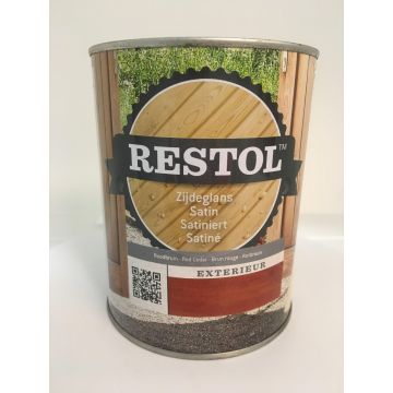Restol Houtolie Zijdeglans 1L Roodbruin