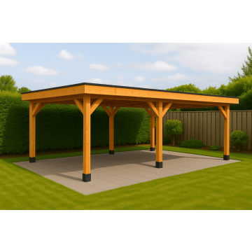 HBM Douglas Overkapping - aan huis of vrijstaand - 600x250 cm - Naturel