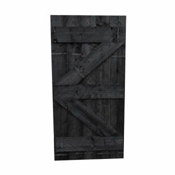 Steigerhouten deur - loftdeur - old look/grijs geïmpregneerd 80x200cm - Hout en Bouwmaterialen - 2023