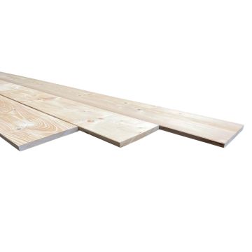Vuren steigerplank gedroogd en geschaafd 27x190x5000mm