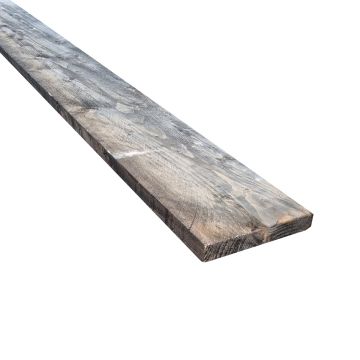 Vuren steigerplank old look grijs geïmpregneerd 30x195x1000 mm
