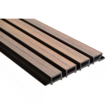 Rhombus Composiet Teak-Zwart 225x2900 mm