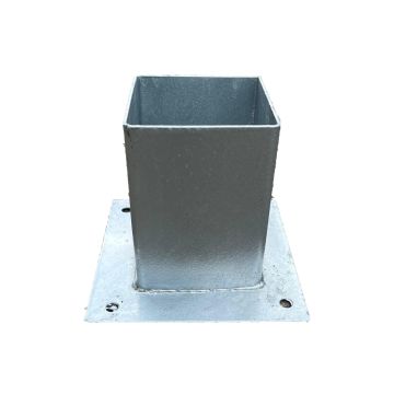 Vloerpaalhouder verzinkt 100x100mm