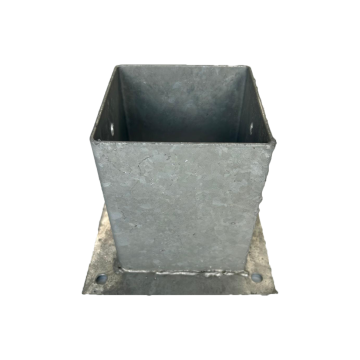 Vloerpaalhouder verzinkt 12x12 cm