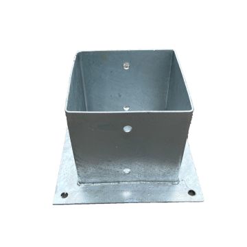Vloerpaalhouder verzinkt 150x150mm