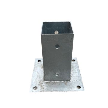 Vloerpaalhouder verzinkt 70x70mm