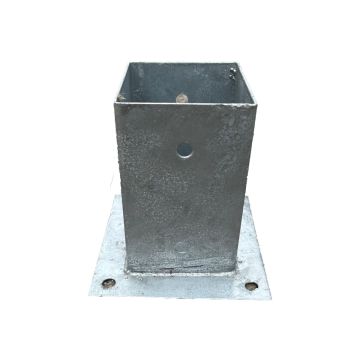 Vloerpaalhouder verzinkt 90x90mm