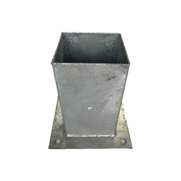 Vloerpaalhouder verzinkt 90x90mm