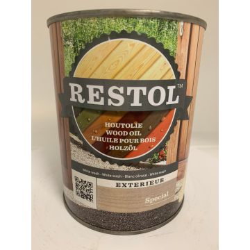 Restol Houtolie Zijdeglans 1L White Wash