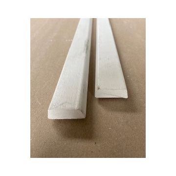 LWK: Meranti Glaslat Z12 12x32x2750 mm, wit gegrond - Hout en Bouwmaterialen - 2023