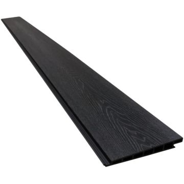 Zweeds Rabat Composiet Zwart 26x228x2900 mm