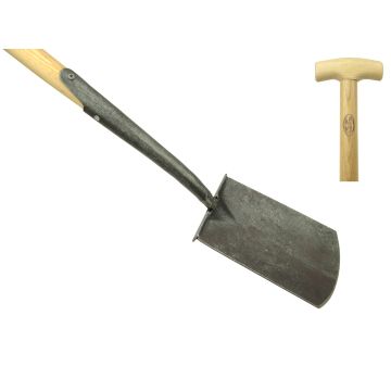 Zwanehals met opstapje en essen houten steel 75cm De Wit