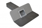 Aluminium kiezelbak 6x8 cm uitloop 33 cm 45º - Hout en Bouwmaterialen - 2023