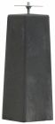 Betonpoer met stelplaat 18-15x50cm antraciet