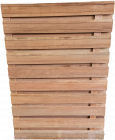 Tuinscherm Hardhout Keruing Premium KD recht 1300x1800mm