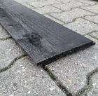 Vuren halfhouts rabat zwart geïmpregneerd 18x195x4000mm