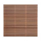 Tuinscherm Hardhout fijn lamel Keruing premium KD 1800x1800 Horizontaal