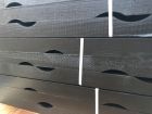 Vuren ventilatielat zwart 28x45x4200mm - Hout en Bouwmaterialen - 2023