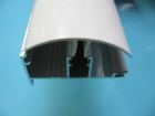 Aluminium zijprofiel incl. PVC afd.strip en rubber