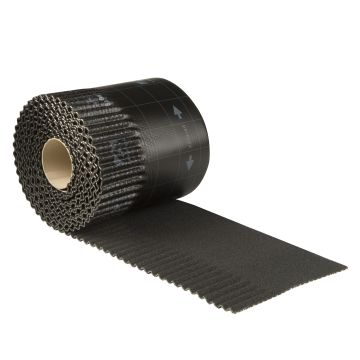 Ubbink Ubiflex loodvervanger ribbel 30cm zwart (per meter) (0534256)