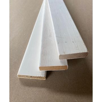 LWK: Hardhouten Koplat Recht E 12x45x2450mm gegrond  - Hout en Bouwmaterialen - 2023