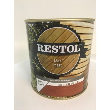 Restol Houtolie Mat 2,5L Bruin