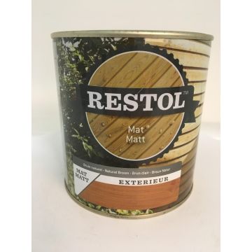 Restol Houtolie Mat 2,5L Bruin Naturel