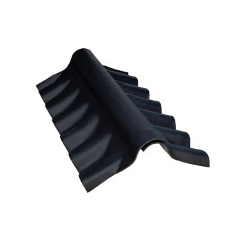 Cemfort B65 golfscharniernok zwart 320x320x1120mm