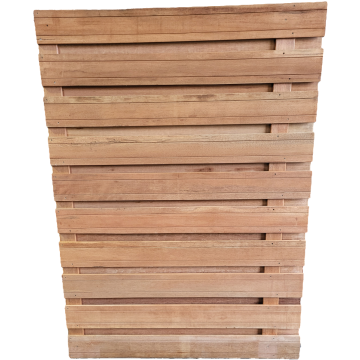 Tuinscherm Hardhout Keruing Premium KD recht 1300x1800mm