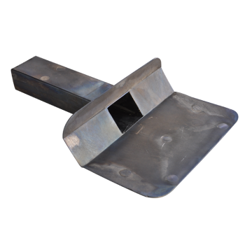 Loden kiezelbak 6x8 cm lang 30 cm 45º