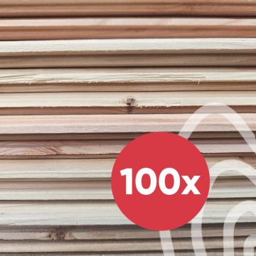 pakket Douglas/lariks vellingdelen 100 stuks