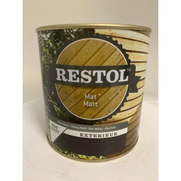 Restol Mat Ebbenzwart 0,75L - Hout en Bouwmaterialen - 2023