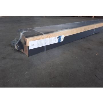 Binnendeurkozijn grenen stomp 56x114mm zwart gegrond