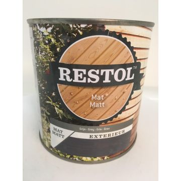 Restol Houtolie Mat 2,5L Grijs